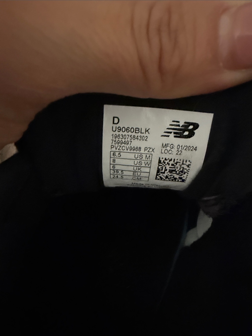 New Balance Black and Gray Athletic Sneakers - Picture 2 of 2